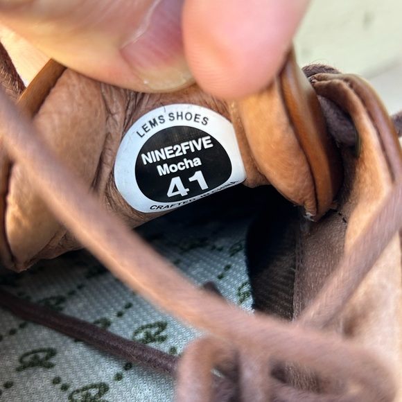 New! Mens LEMS (Boulder, Col) Nine2Five Leather Minimalist Casual Shoes sz 8.5 - Picture 4 of 12